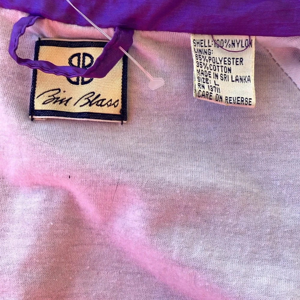 Vintage 80s 90s Hot Pink, Purple, and Orange Windbreaker - Picture 9 of 10